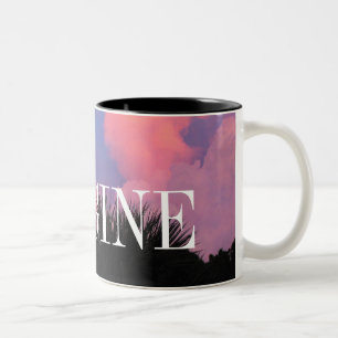 Wolken-Formen Zweifarbige Tasse