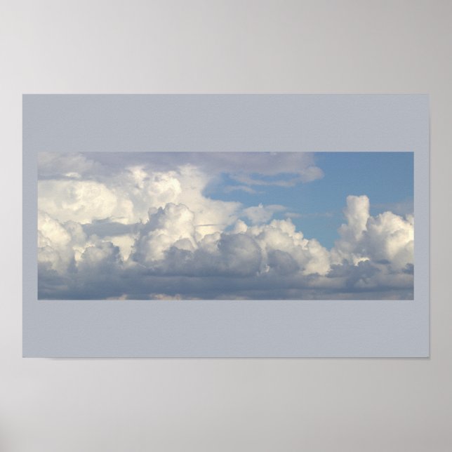 Wolken Foto Poster (Vorne)