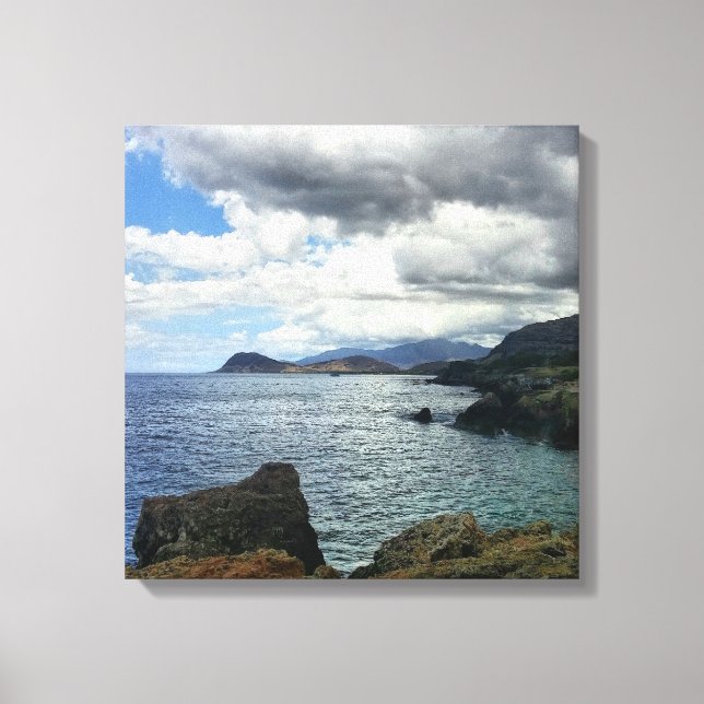 Wolken Foto zu Canvas Print mit Ocean Landscape Leinwanddruck (Vorderseite)