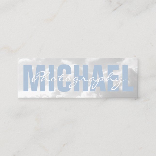 Wolken | Fotografie Mini Visitenkarte (Vorderseite)