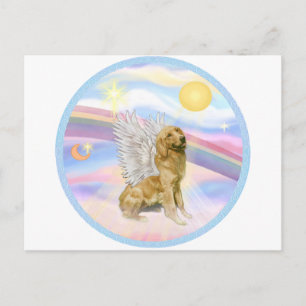 Wolken - Golden Retriever (B1) Engel Postkarte
