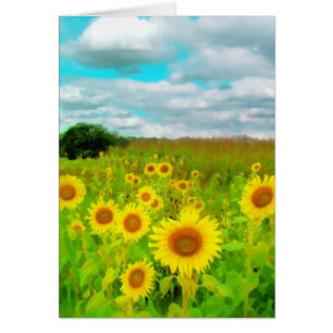 Wolken heute, Sonnenblumekarte, Naturphotographie