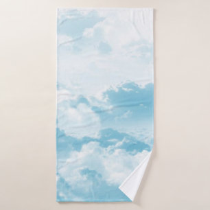 Wolken Himmel Cartoon Vektorbilder Badehandtuch