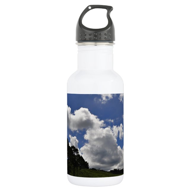 Wolken Himmelslandschaft Natur Edelstahlflasche (Vorderseite)