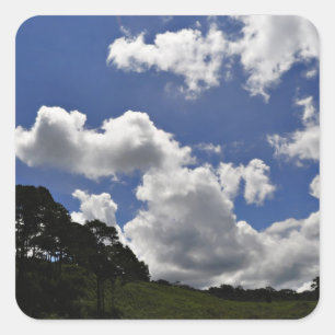 Wolken Himmelslandschaft Natur Quadratischer Aufkleber