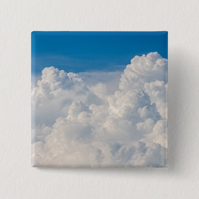 Wolken im Himmel Button (Vorderseite)