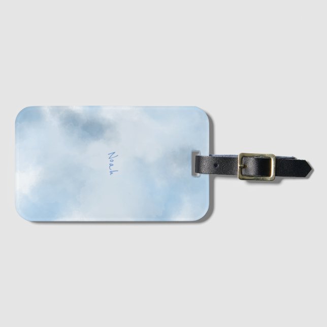 Wolken im Himmel Gepäckanhänger (Vorderseite (Horizontal))