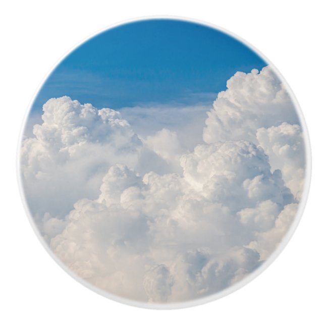 Wolken im Himmel Keramikknauf (Vorderseite)