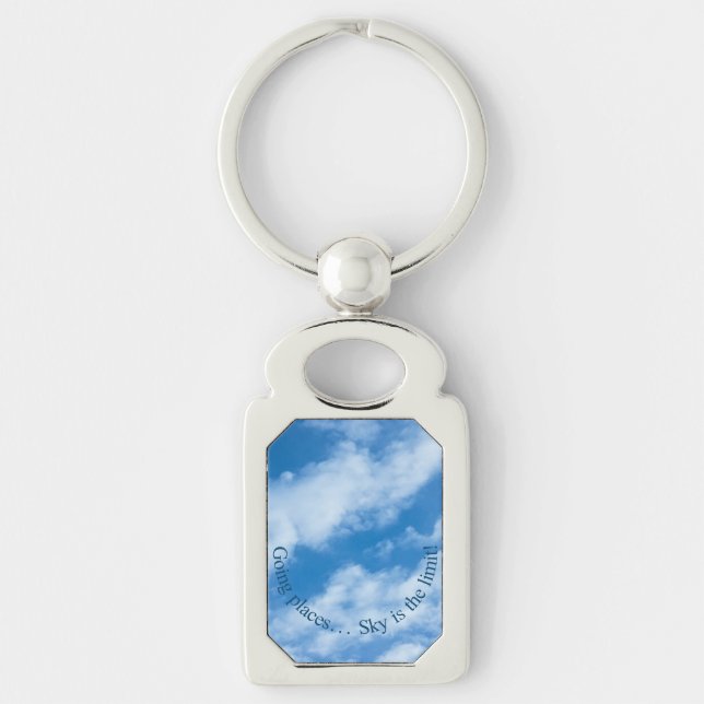 Wolken im Himmel Schlüsselanhänger (Vorderseite)