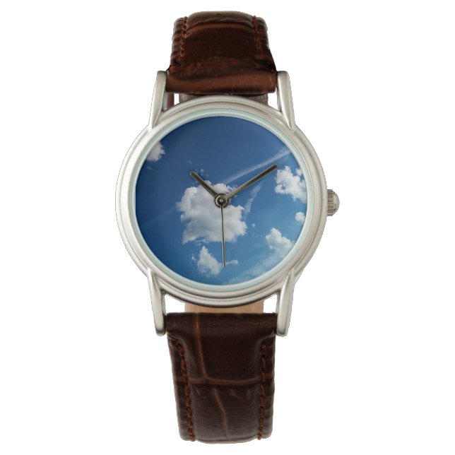 Wolken im Licht Armbanduhr (Vorderseite)