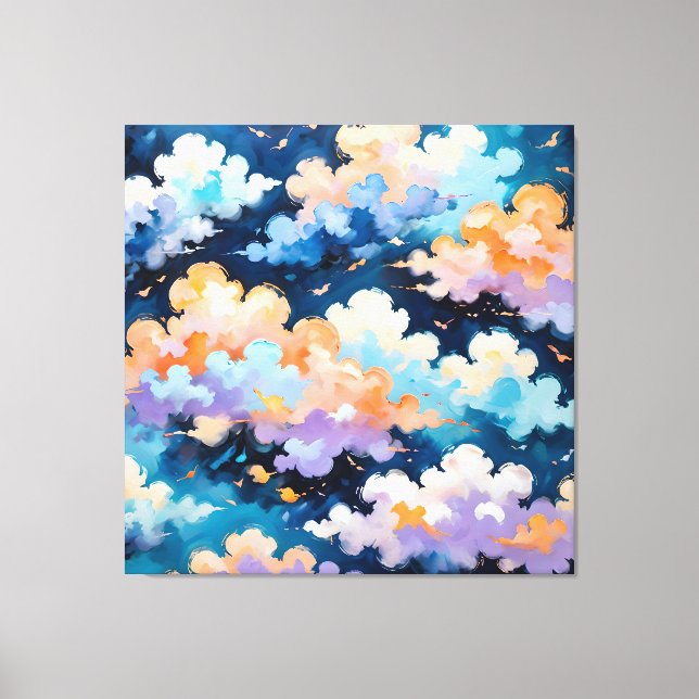 Wolken in Bewegung Leinwanddruck (Vorderseite)