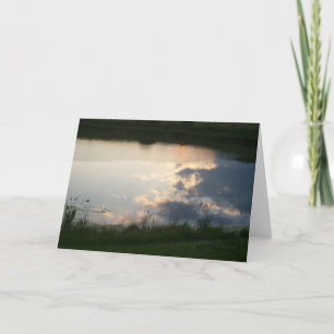 Wolken in der Teich-Karte Karte