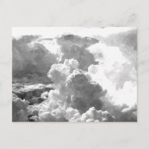 Wolken in Grau Postkarte