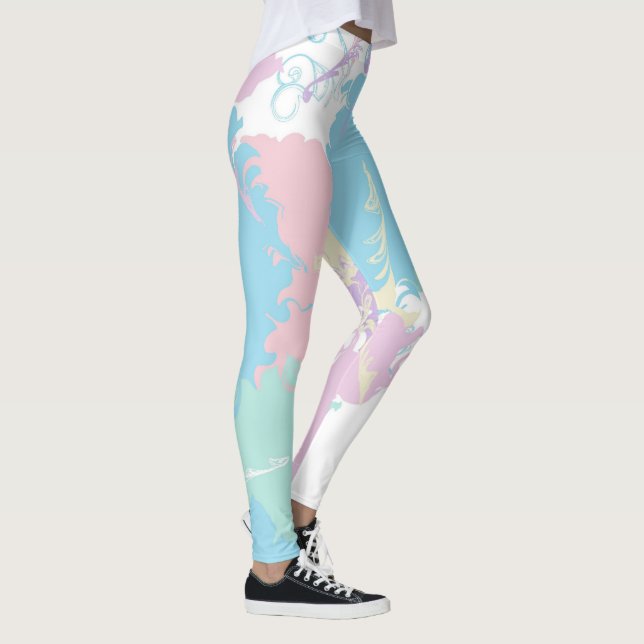 Wolken in meinem Kaffee Leggings (Rechts)