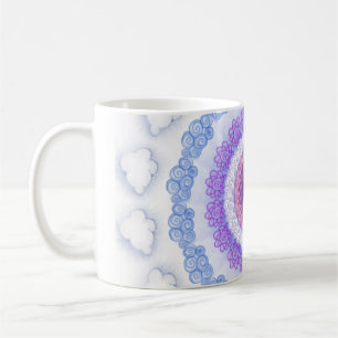 Wolken in meiner Kaffeeblumenstrudel-Tasse Kaffeetasse