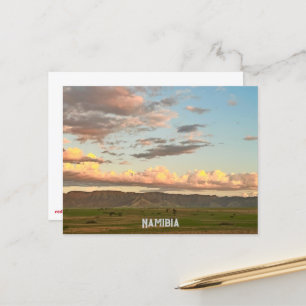 Wolken in Namibia Goldene Stunde Postkarte