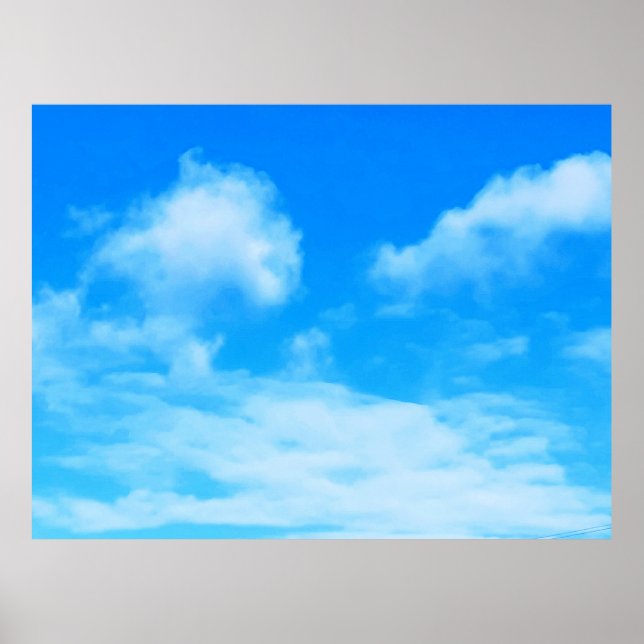 Wolken in Ottawa Blauer Himmel. Jetzt kaufen Poster (Vorne)