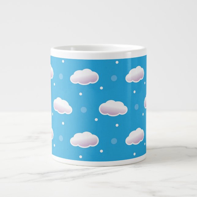 Wolken Jumbo-Tasse (Vorderseite)