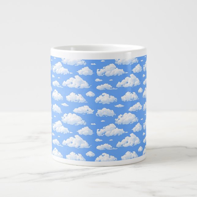 Wolken Jumbo-Tasse (Vorderseite)