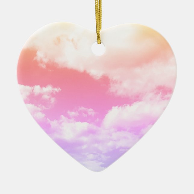 Wolken Keramik Ornament (Vorne)