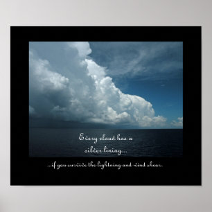 Wolken-lustiges De-Motivierend Plakat 2