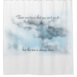 Wolken mit Anführungsduschvorhang Duschvorhang
