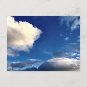 Wolken mit blauem Himmel Outdoor-Fotografie Postkarte