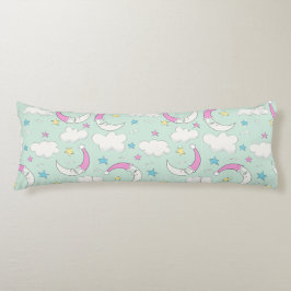 Wolken, Monde und Sterne Seitenschläferkissen