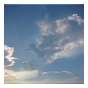 Wolken Natur Fotografie Poster Druck