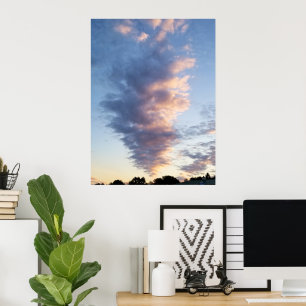 Wolken New Jersey Sonnenuntergang Poster