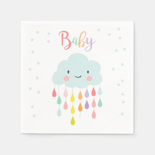 Wolken-Papierservietten-Baby besprühen Serviette