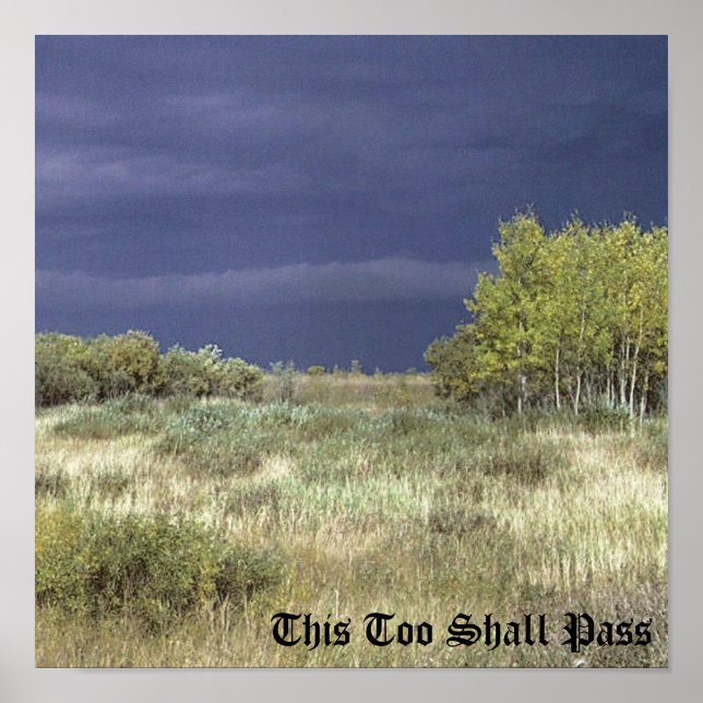 Wolken passieren poster (Vorne)