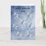 Wolken Personalisiert Son Birthday Karte<br><div class="desc">Grußkartenwolke mit Sternen bei Geburtstagskarte. Passen Sie diese Geburtstagskarte mit jedem beliebigen Text an und lassen Sie sie dann ausdrucken und an Sie senden oder laden Sie sie sofort auf Ihr Mobiltelefon herunter. Wenn Sie Hilfe bei der Anpassung benötigen, kontaktieren Sie uns über den Link auf dieser Seite. Cloud-Design personalisiert...</div>