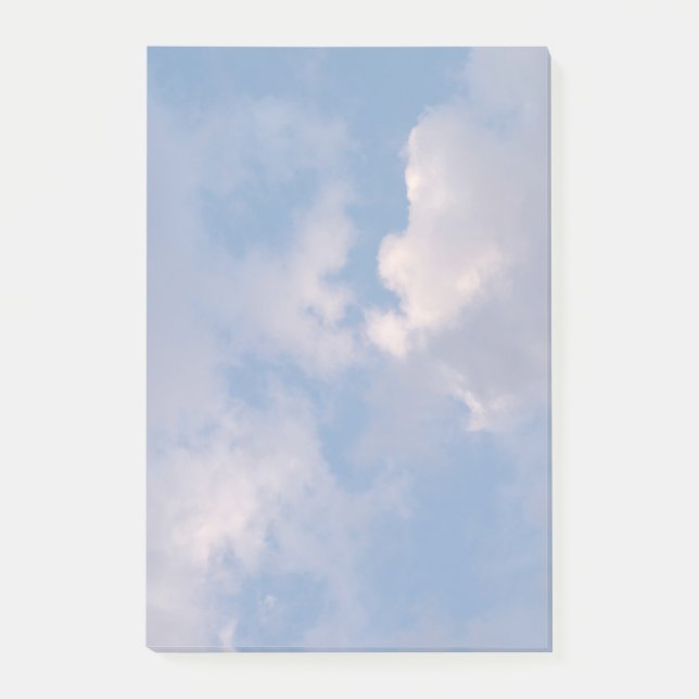 Wolken Post-it Klebezettel (Vorderseite)
