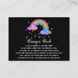 *~* Wolken Regentropfen Regenbogen bringen Buch Begleitkarte