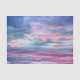 Wolken Schöne Pastel Pink White Blue Sky Seidenpapier