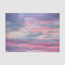 Wolken Schöne rosa blaue gestrichene Himmel Seidenpapier