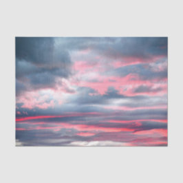 Wolken Schöner Pink White Blue Sky Seidenpapier