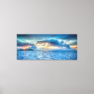 Wolken-Seascape Leinwanddruck