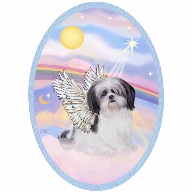 Wolken - Shih Tzu Angel (A) Freistehende Fotoskulptur (Vorne)
