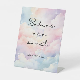 Wolken Sky Babies sind Sweet Baby Shower Sockelschild