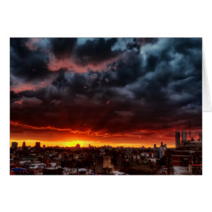 Wolken, Sonnenuntergang und Rot