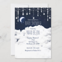 Wolken Starry Night Sky - Einladungen