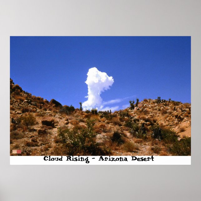 Wolken steigen - Wüste Arizona Poster (Vorne)