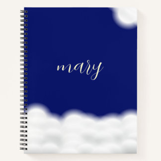 Wolken&Sterne personalisiert Notizbuch
