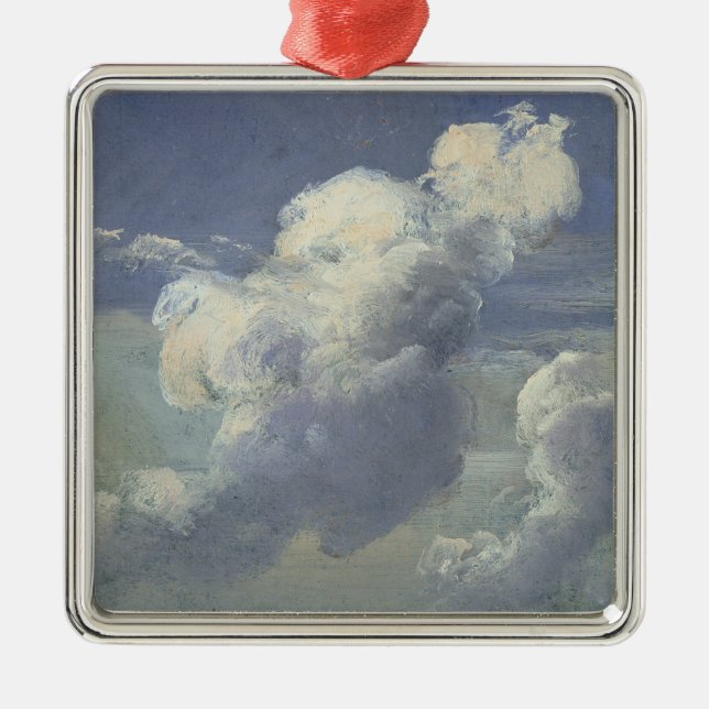 Wolken-Studie, 1832 Ornament Aus Metall (Vorne)