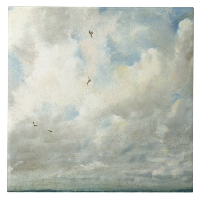 Wolken-Studie John Constables |, 1821 (Öl auf Fliese (Vorderseite)