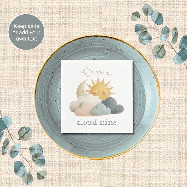 Wolken Thema Baby Shower Servietten (Von Creator hochgeladen)