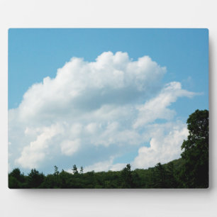 Wolken treffen Bäume Fotoplatte