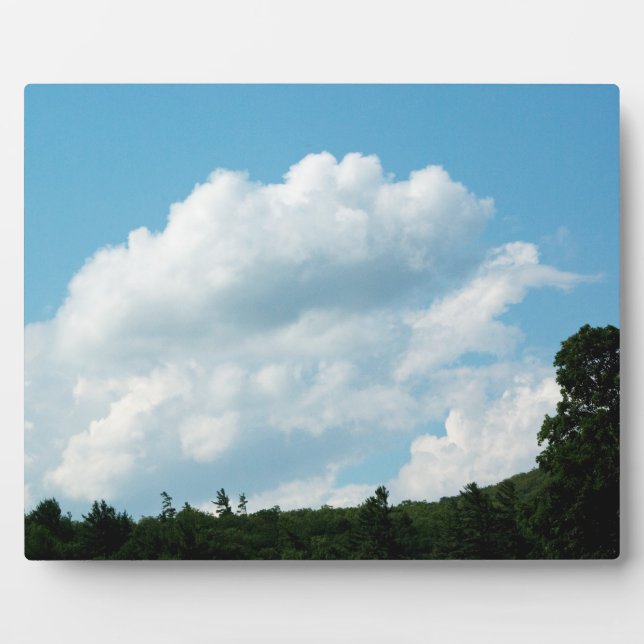 Wolken treffen Bäume Fotoplatte (Vorderseite)